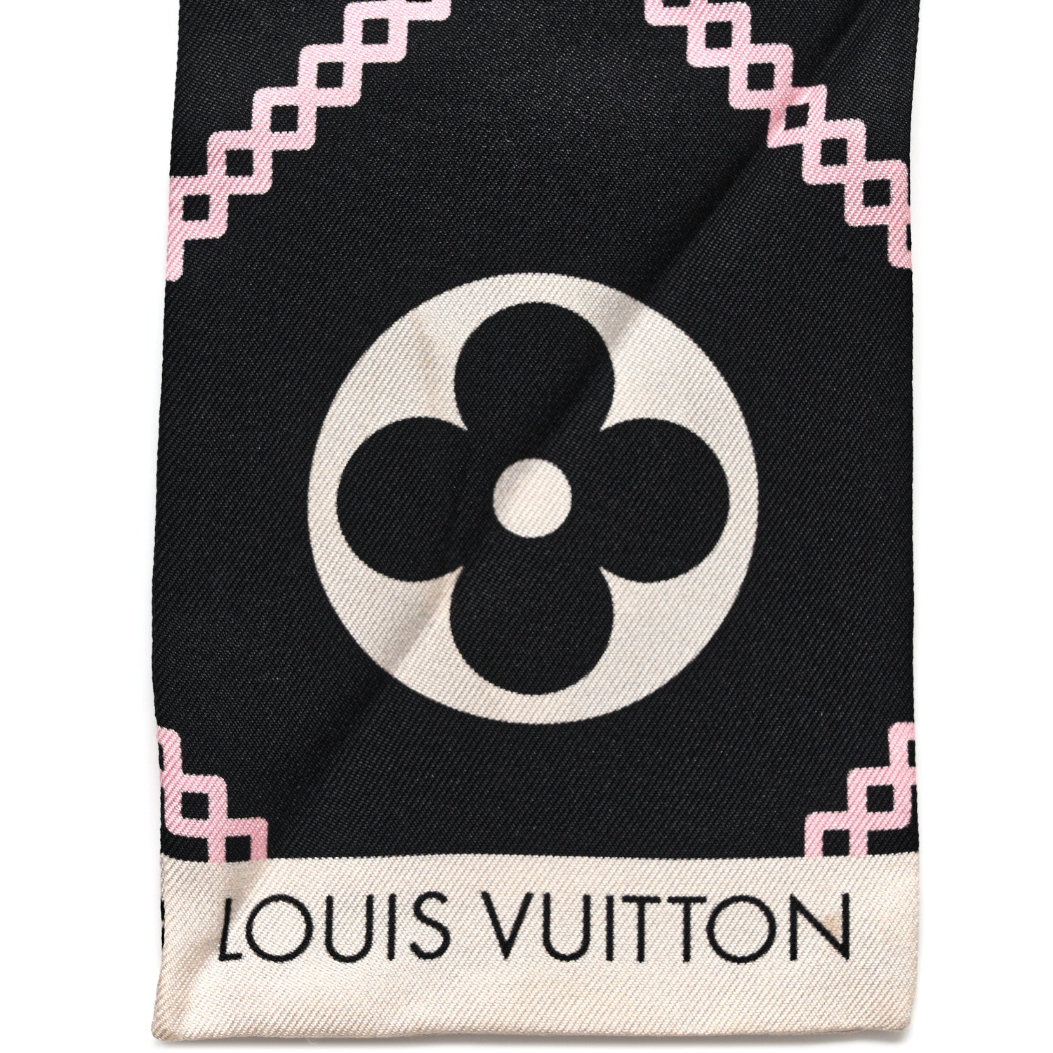 Louis Vuitton Silk Monogram Croisillon Bandeau Black 7 of 11