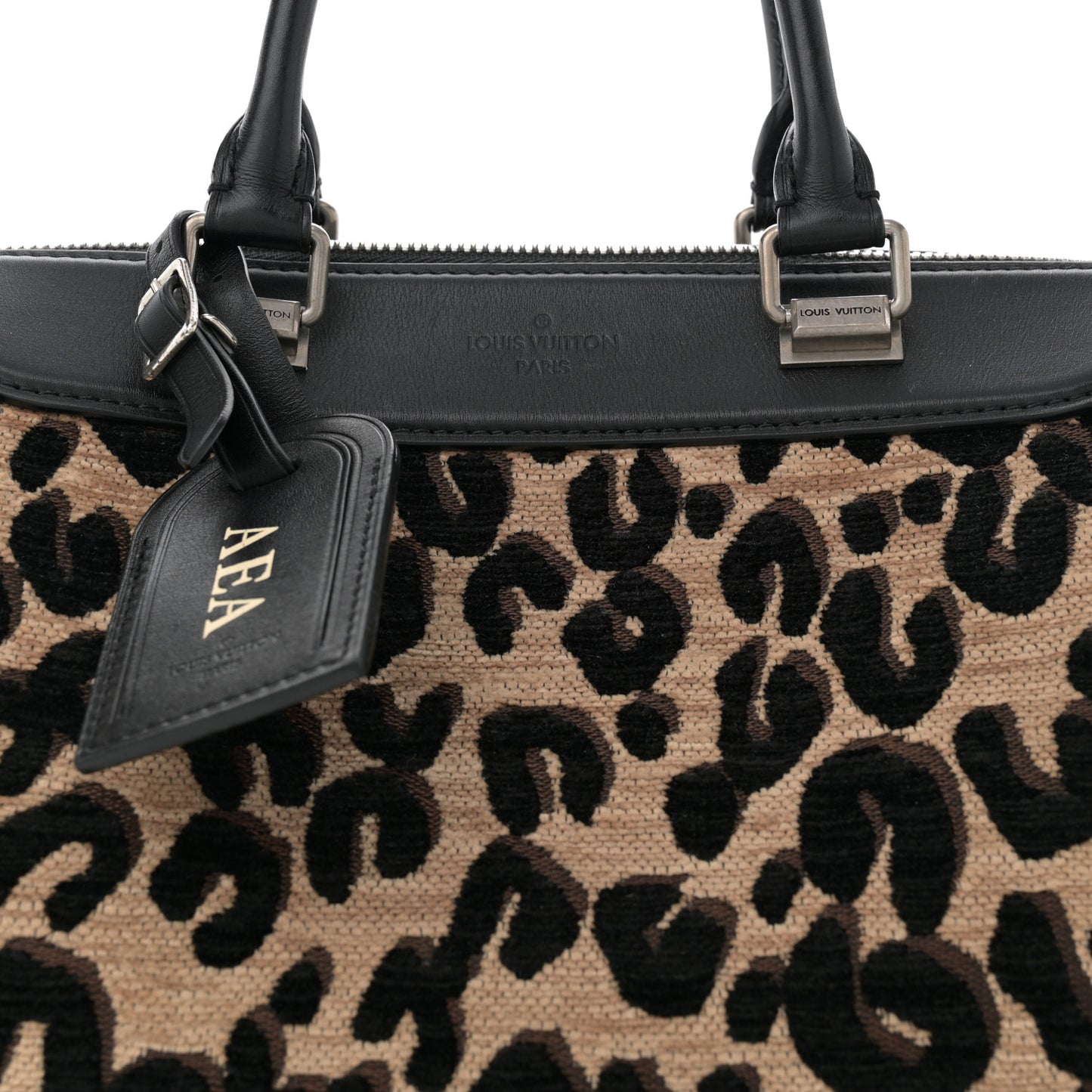 Jacquard Velvet Leopard Print Stephen Sprouse Speedy