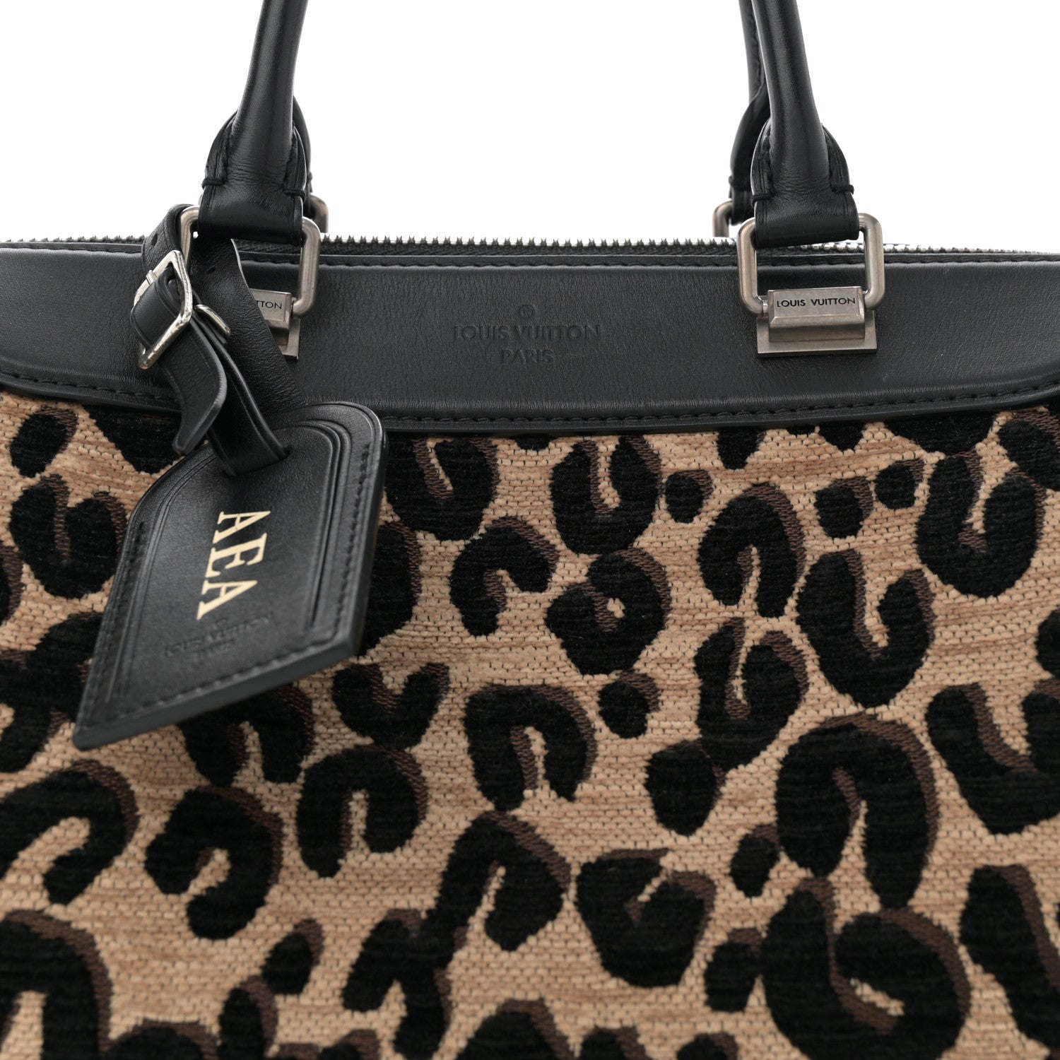 Louis Vuitton Jacquard Velvet Leopard Print Stephen Sprouse Speedy 8 of 12