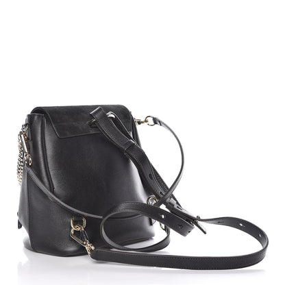 Chloe Suede Calfskin Small Faye Backpack Black 4 of 12