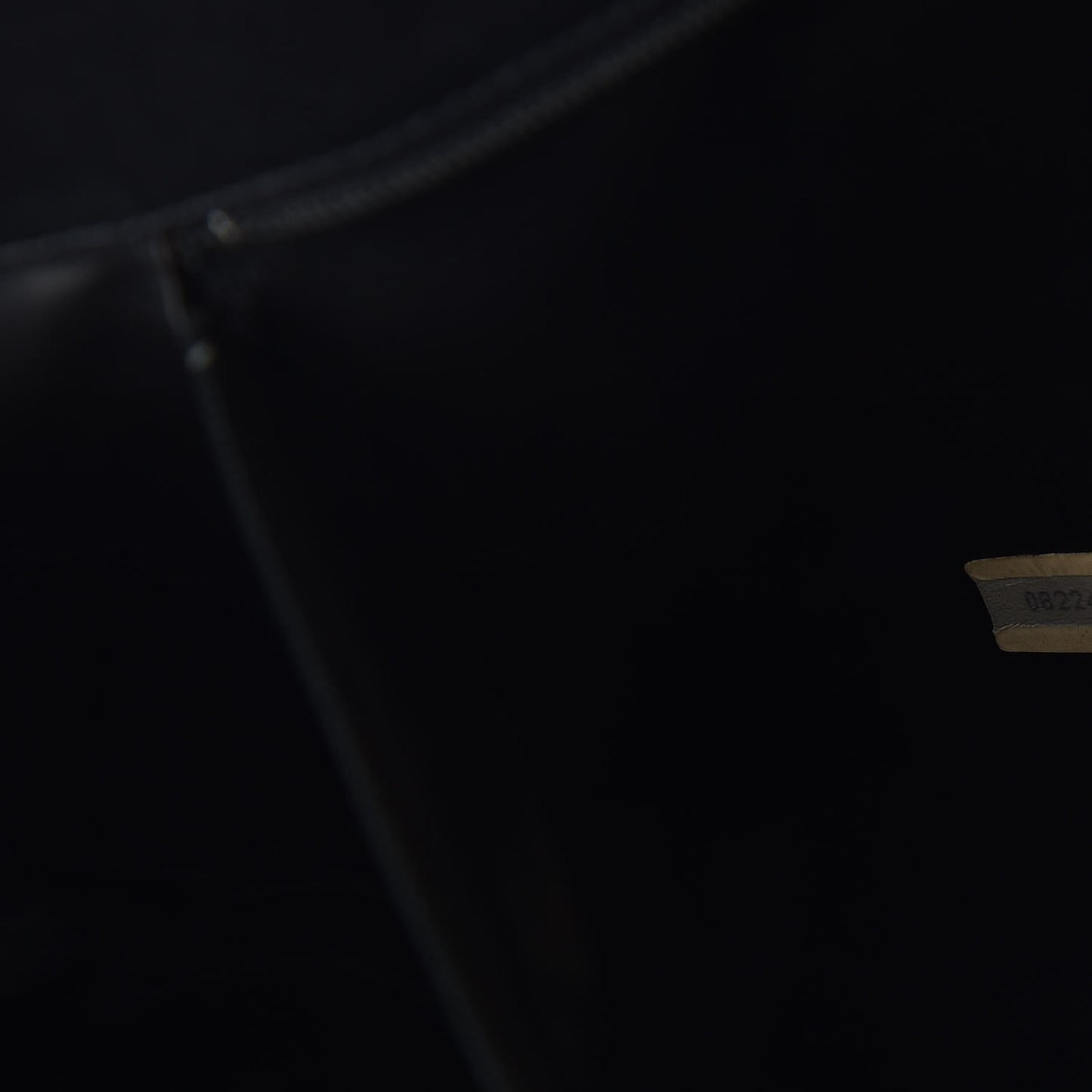 Lambskin Stitched Shopper Tote Black