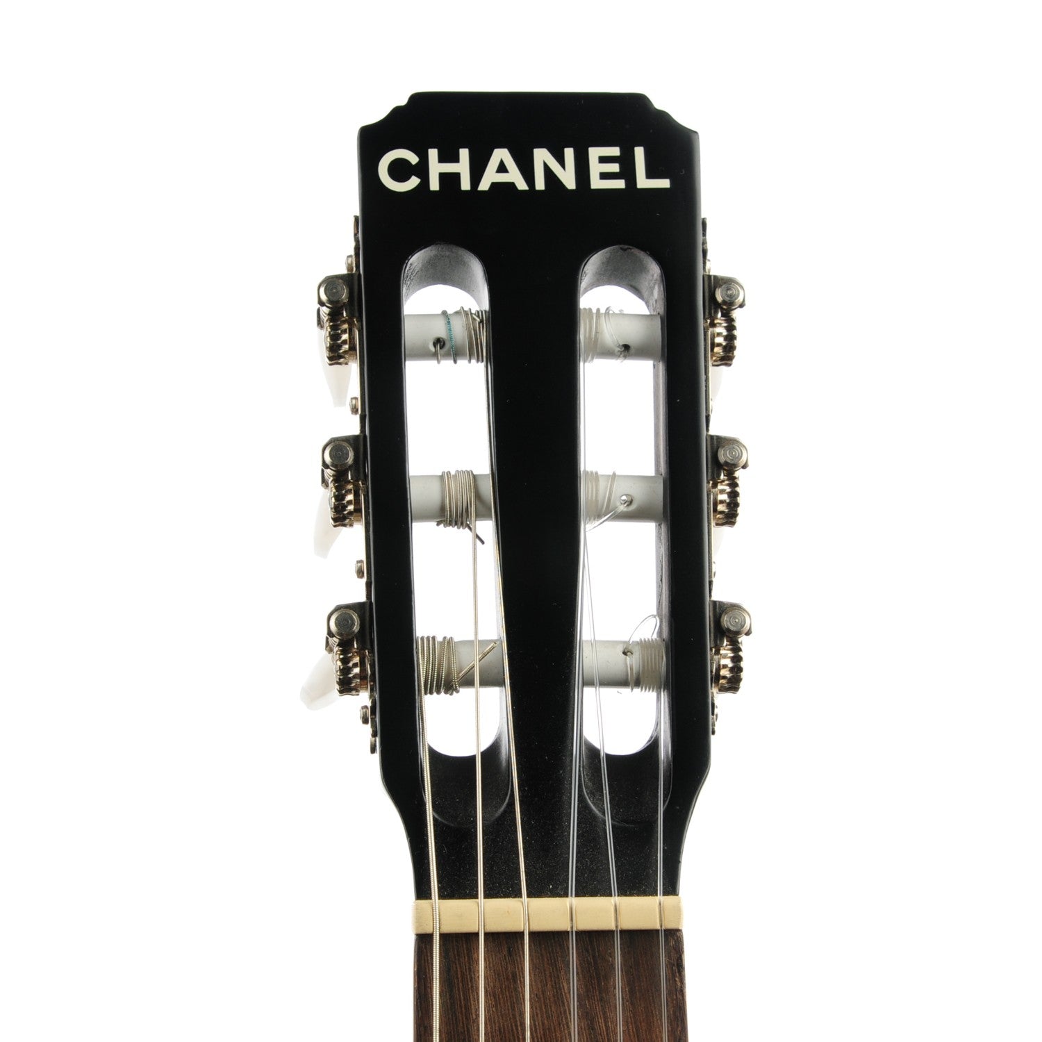 Chanel Redwood Logo Acoustic Guitar Black 7 of 22