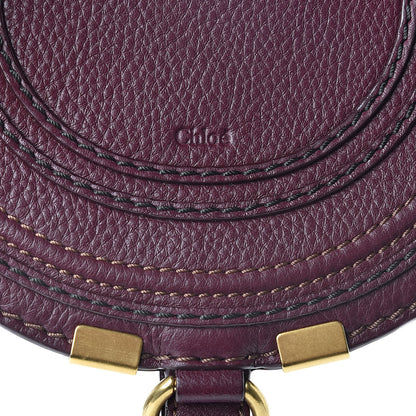 Chloe Calfskin Mini Marcie Round Crossbody Bag Wild Purple 9 of 12