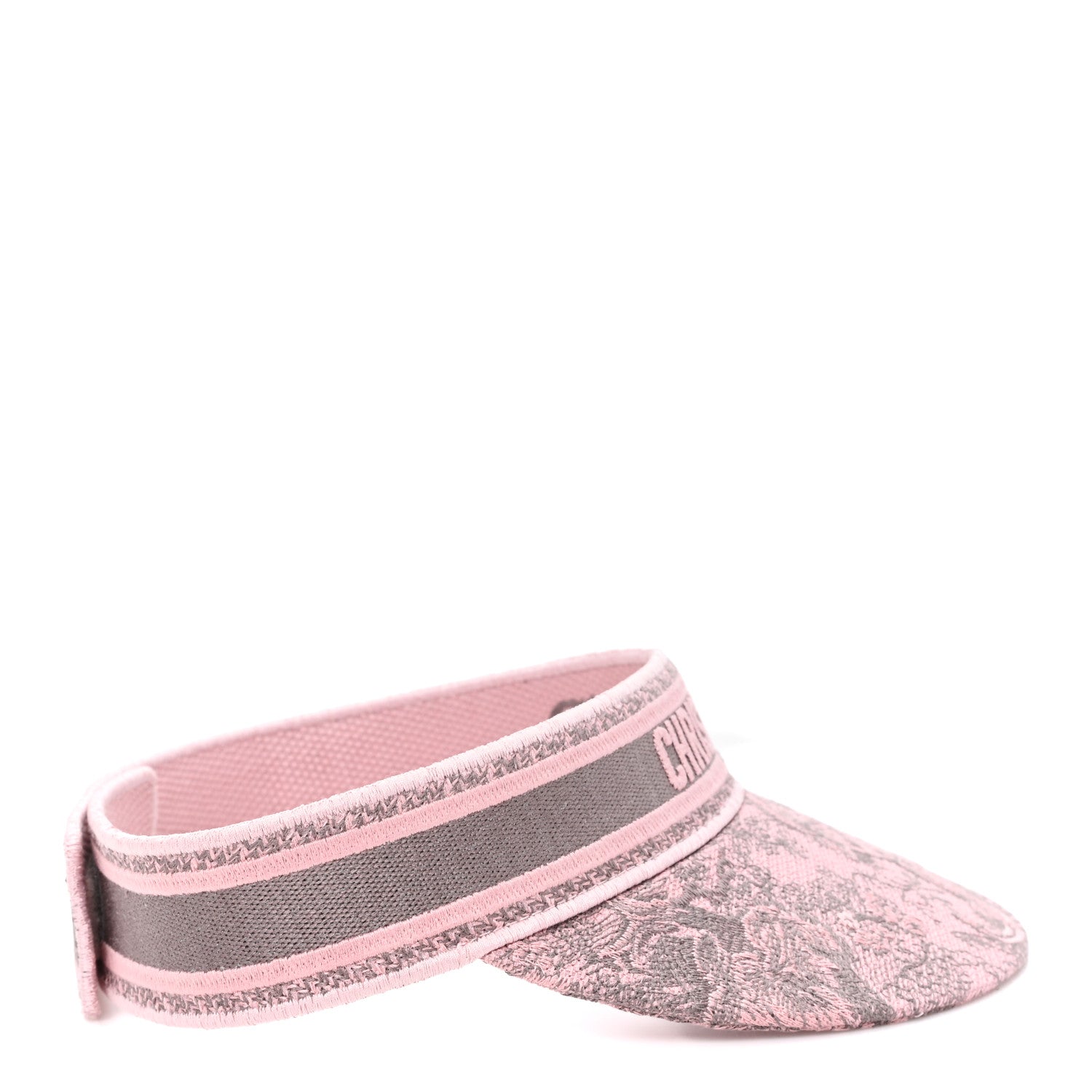 Christian Dior Toile De Jouy Reverse Visor Gray Pink 6 of 7