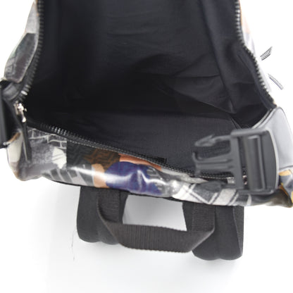 Fendi Canvas Remix Cross Strap Backpack Multicolor Black 5 of 12
