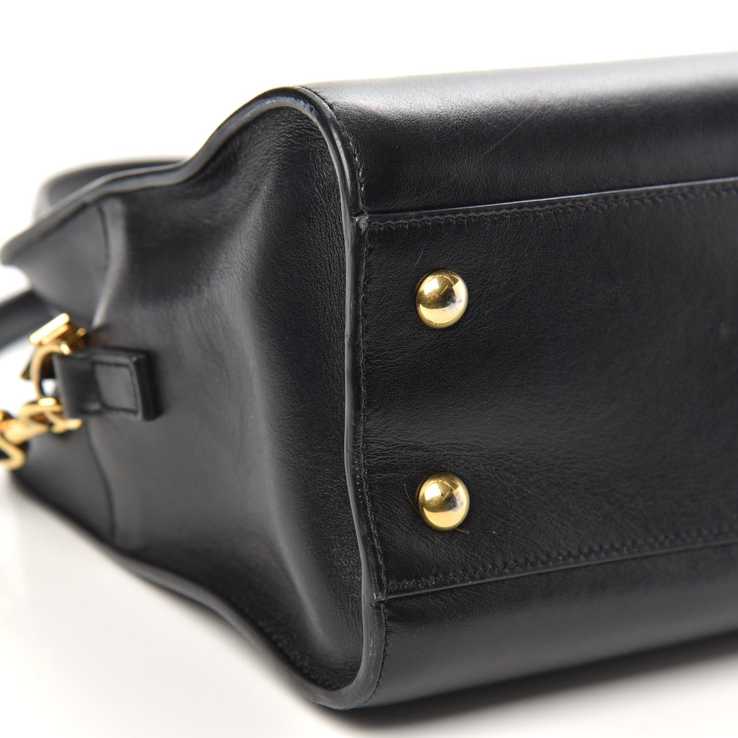 Calfskin Monogram Baby Cabas Black