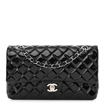 Chanel Patent Quilted Medium Double Flap Black 1 of 13