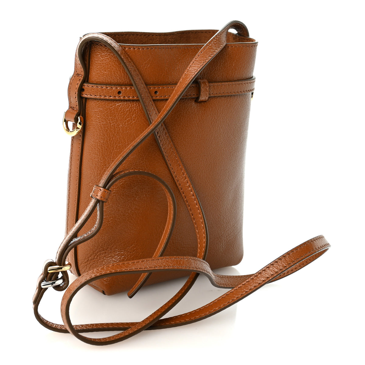 Calfskin Voyou Phone Crossbody Pouch Tan