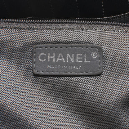 Chanel Lambskin Vertical Quilted Large Mademoiselle Tote Black 6 of 8