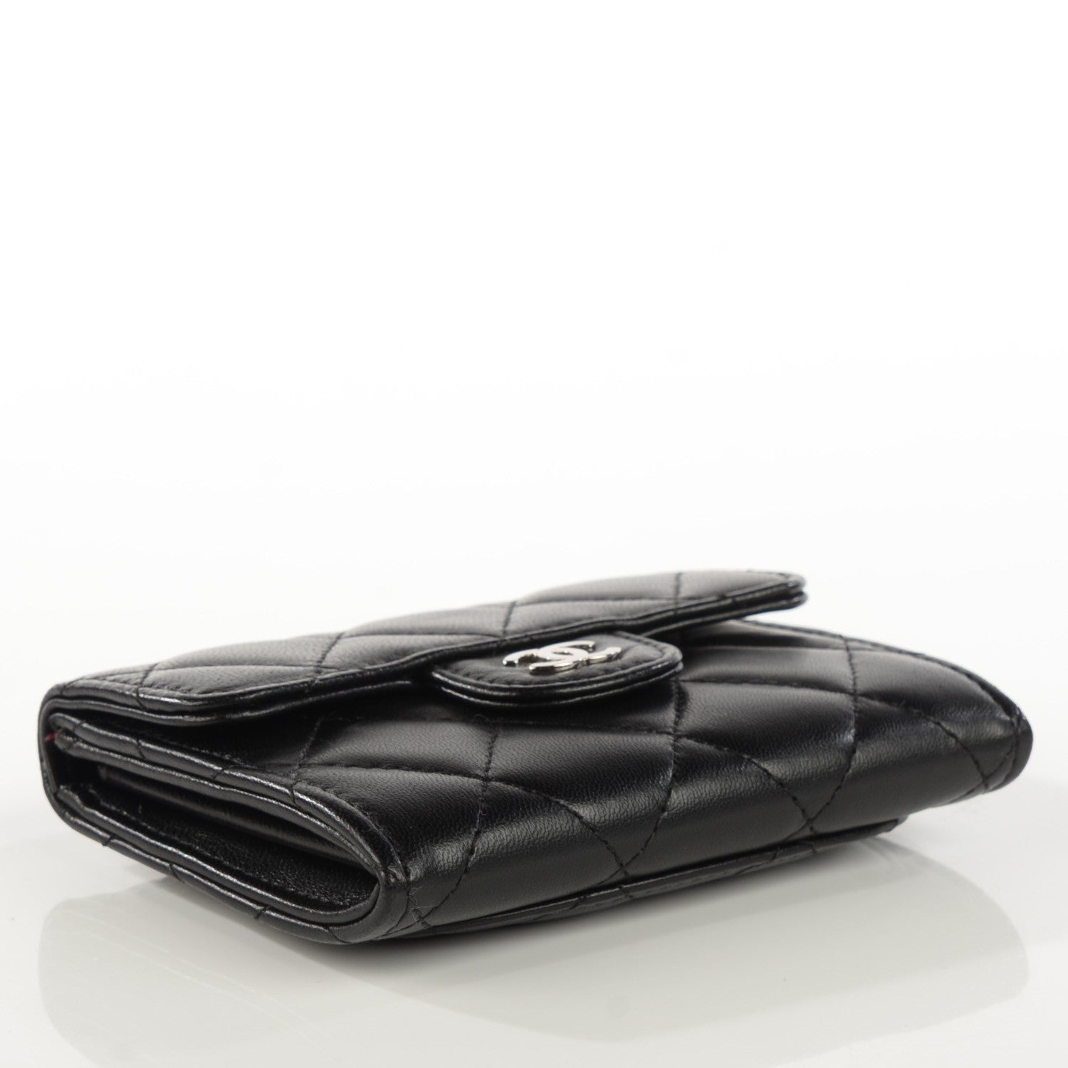 Chanel Lambskin Quilted Coin Purse Black 4 of 7
