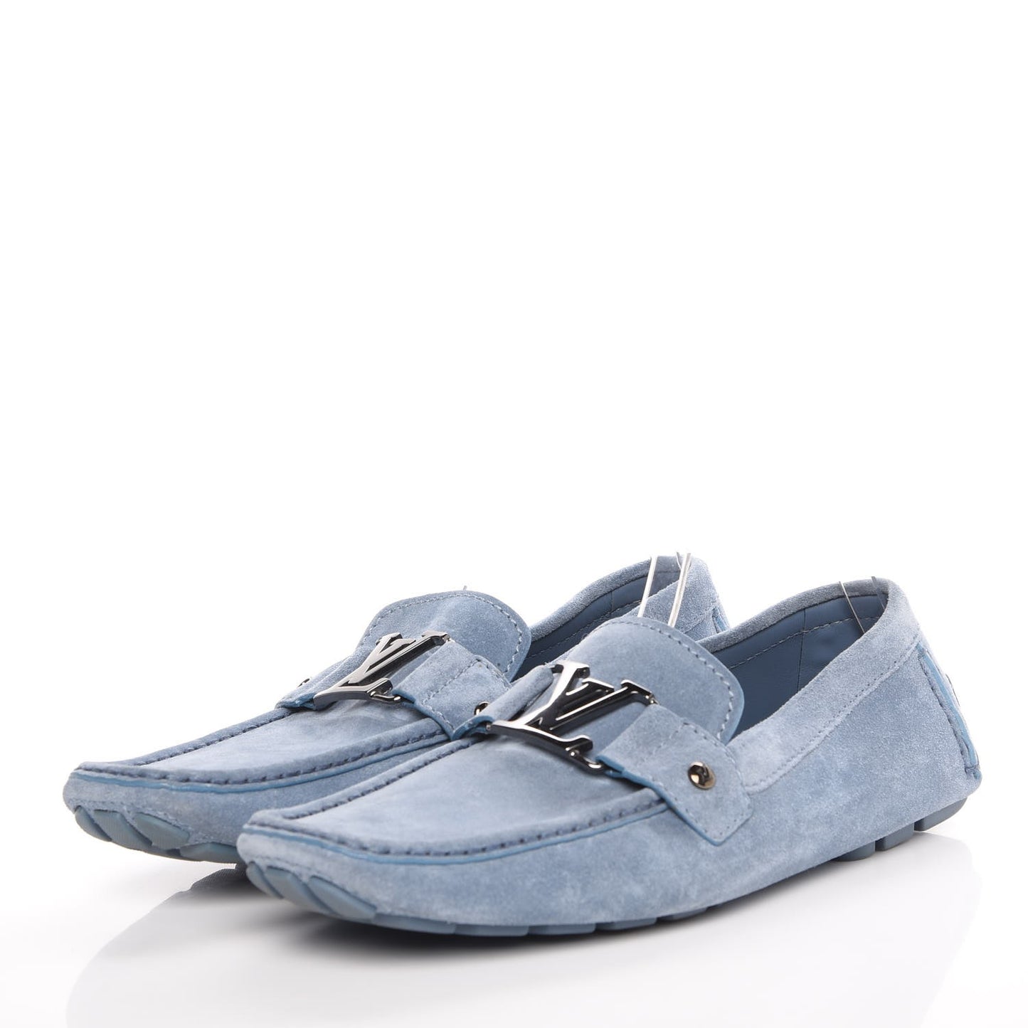 Mens Suede Monte Carlo Loafers 9 Blue