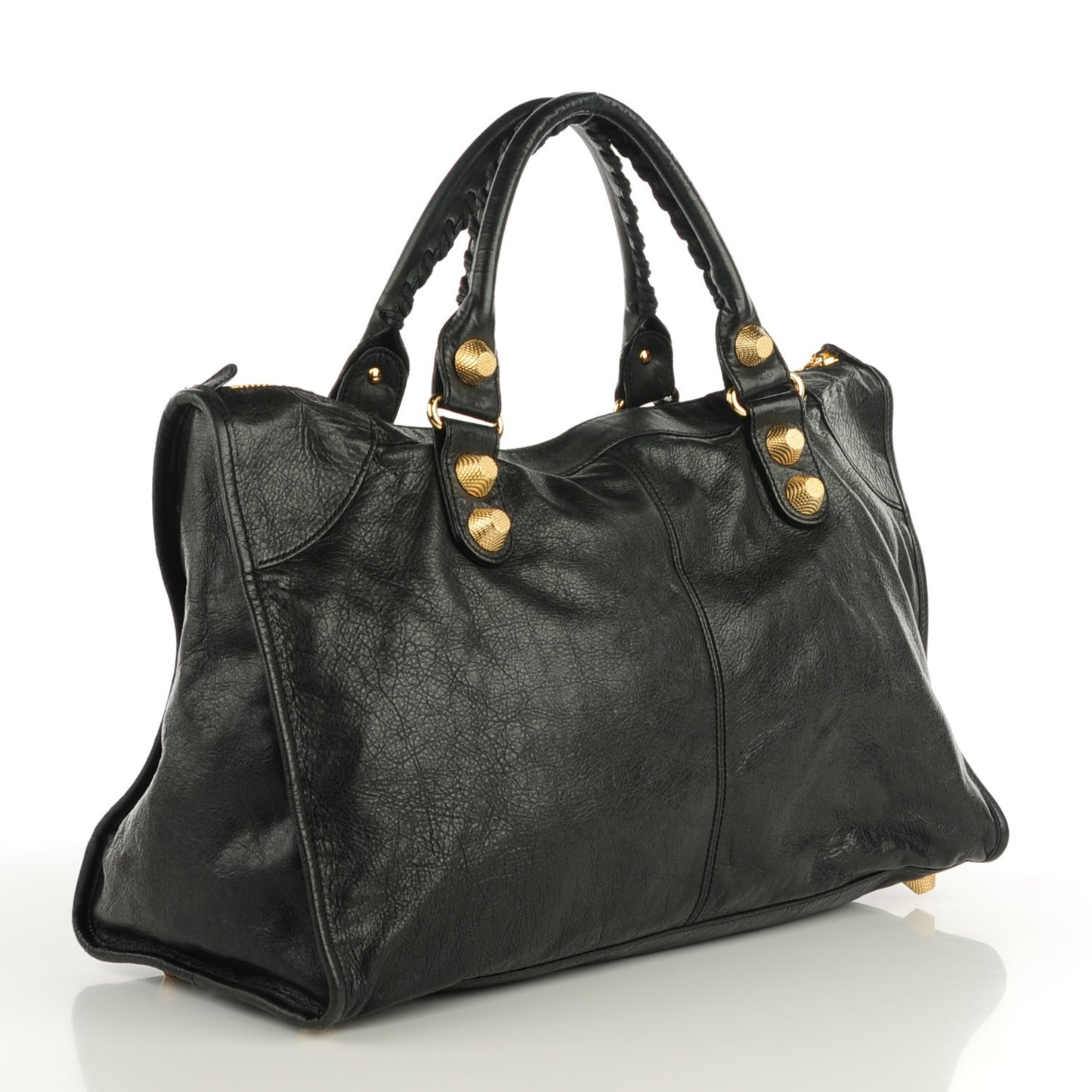 Agneau Giant 21 Gold Hardware Work Black