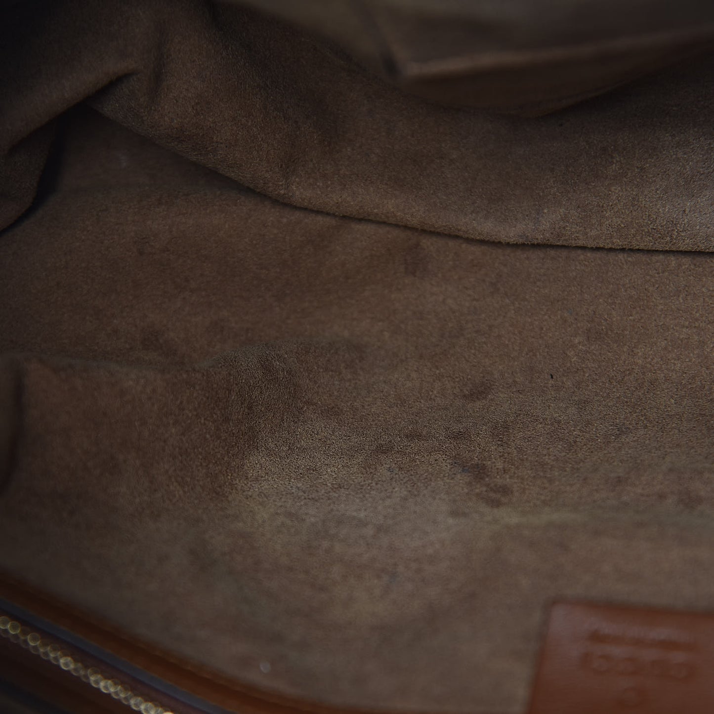 GG Supreme Monogram Large Linea A Hobo Light Brown