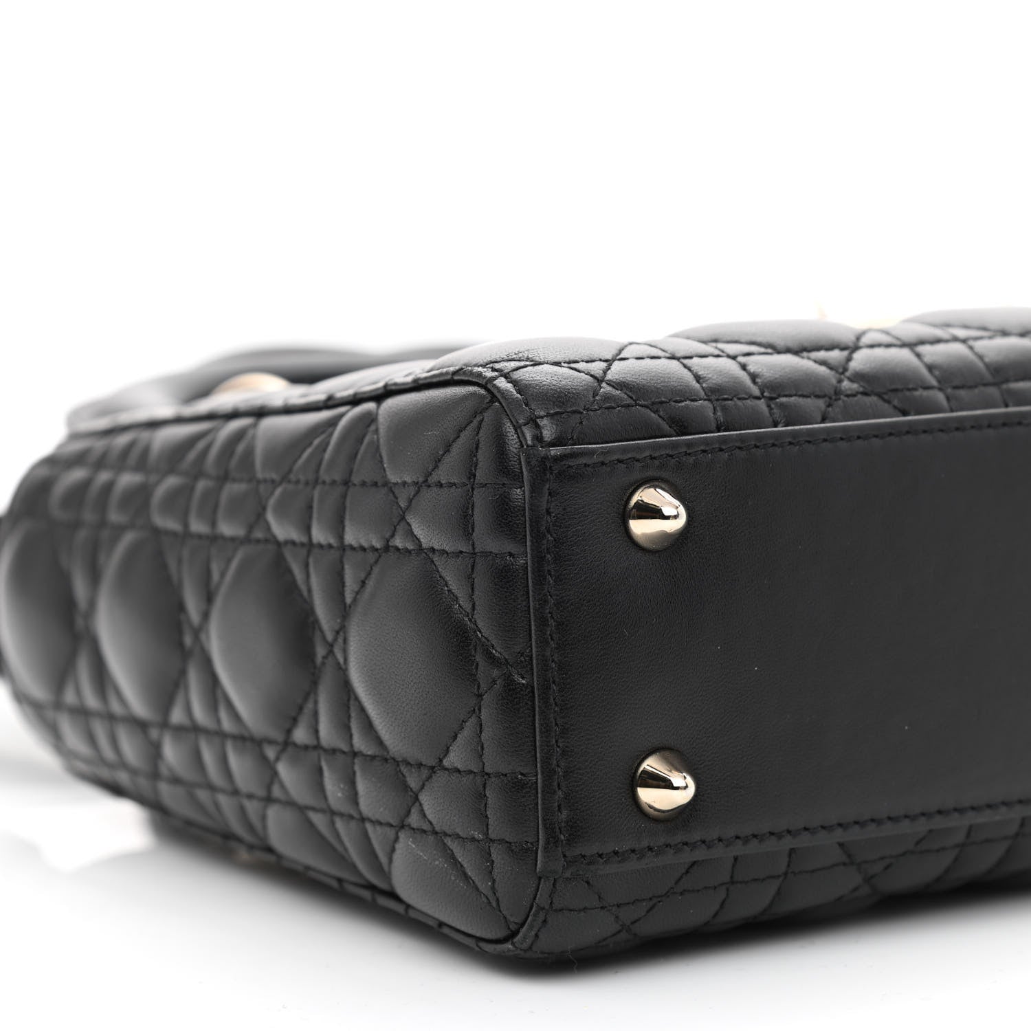 Christian Dior Lambskin Cannage Small My ABCDior Lady Dior Black 9 of 11