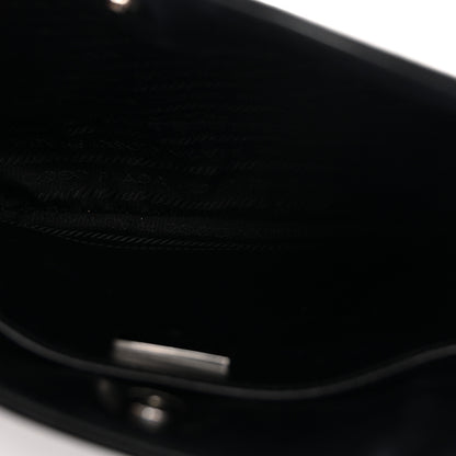 Prada Spazzolato Cleo Shoulder Bag Black 5 of 10