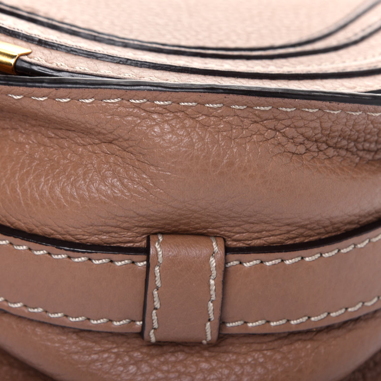 Chloe Calfskin Mini Marcie Round Crossbody Bag Nut 10 of 20