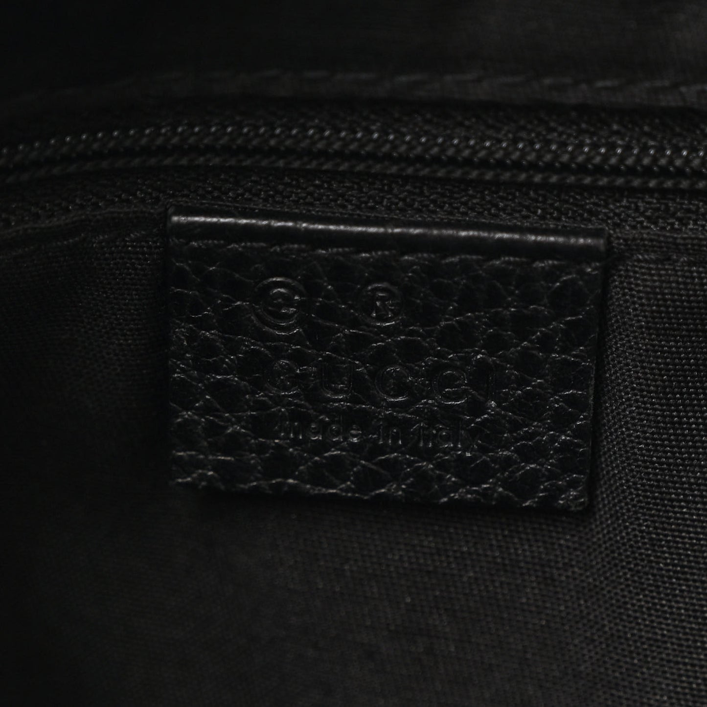 Grained Calfskin Bamboo Bar Hobo Black