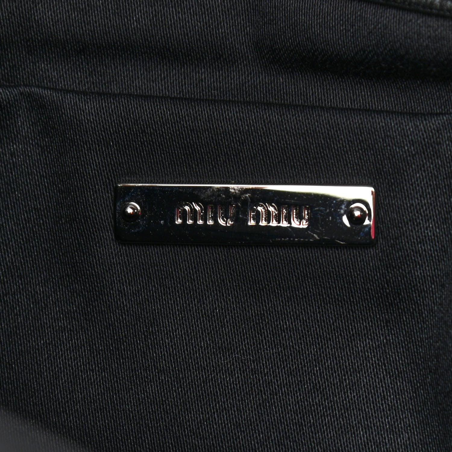 Miu Miu Nappa Matelasse Crystal Flap Clutch Black 6 of 9