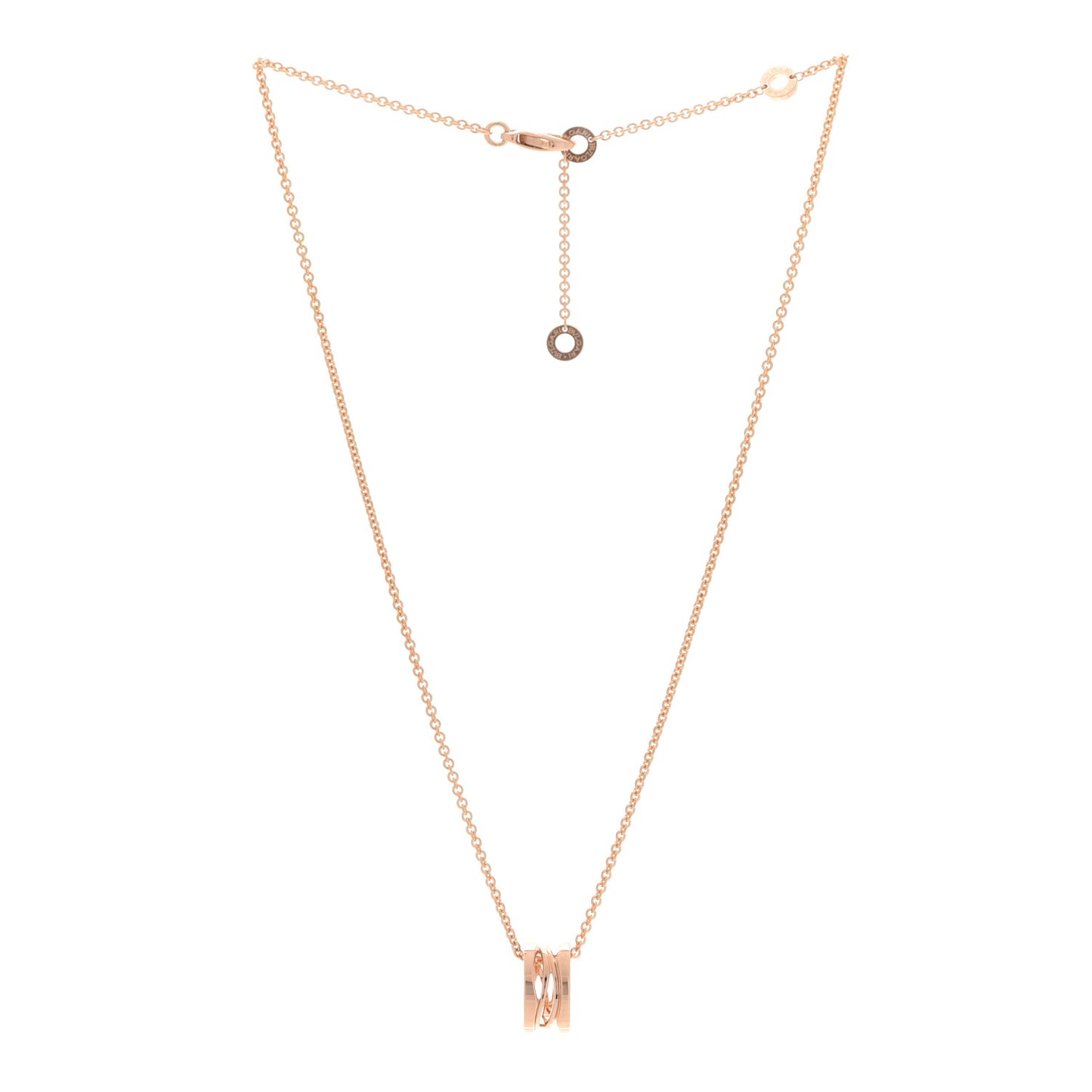 18K Rose Gold B.Zero1 Open Legends Pendant Necklace