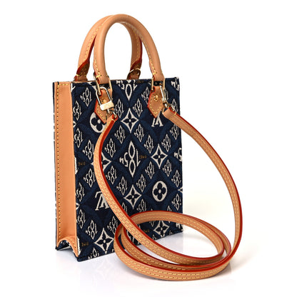 Louis Vuitton Jacquard Since 1854 Petit Sac Plat Blue 2 of 7
