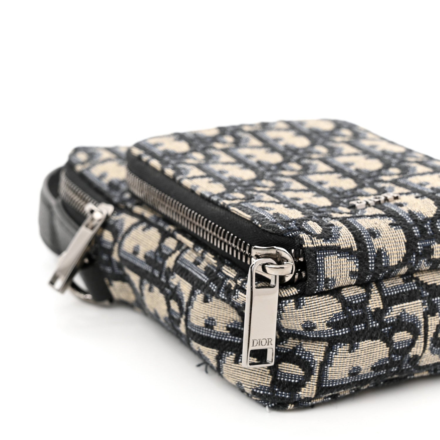 Christian Dior Oblique Crossbody Bag Blue 8 of 10