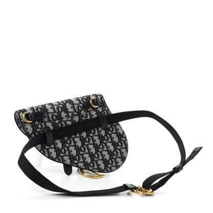 Christian Dior Oblique Saddle Belt Bag Blue 3 of 9
