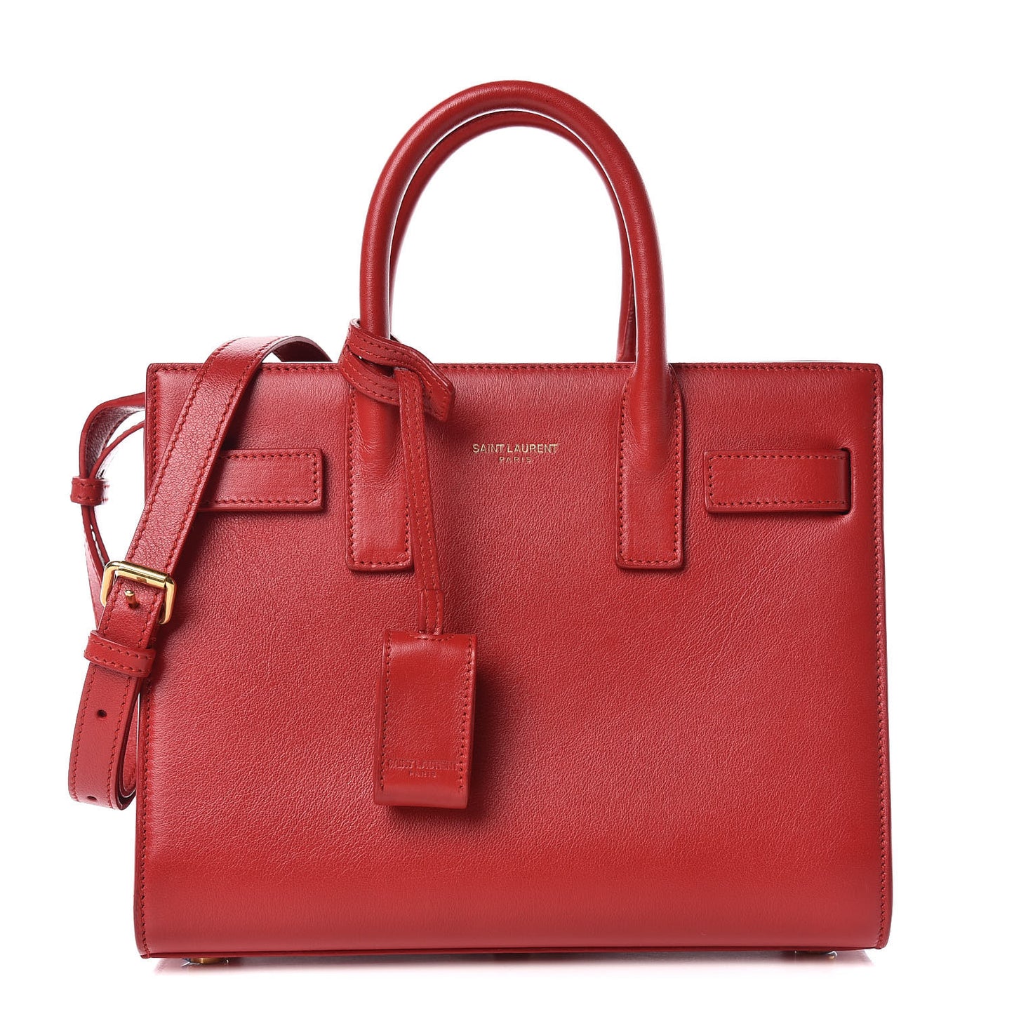 Calfskin Nano Sac De Jour Lipstick Red
