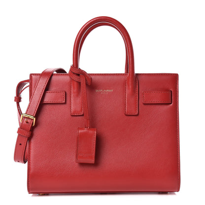 Saint Laurent Calfskin Nano Sac De Jour Lipstick Red 1 of 11