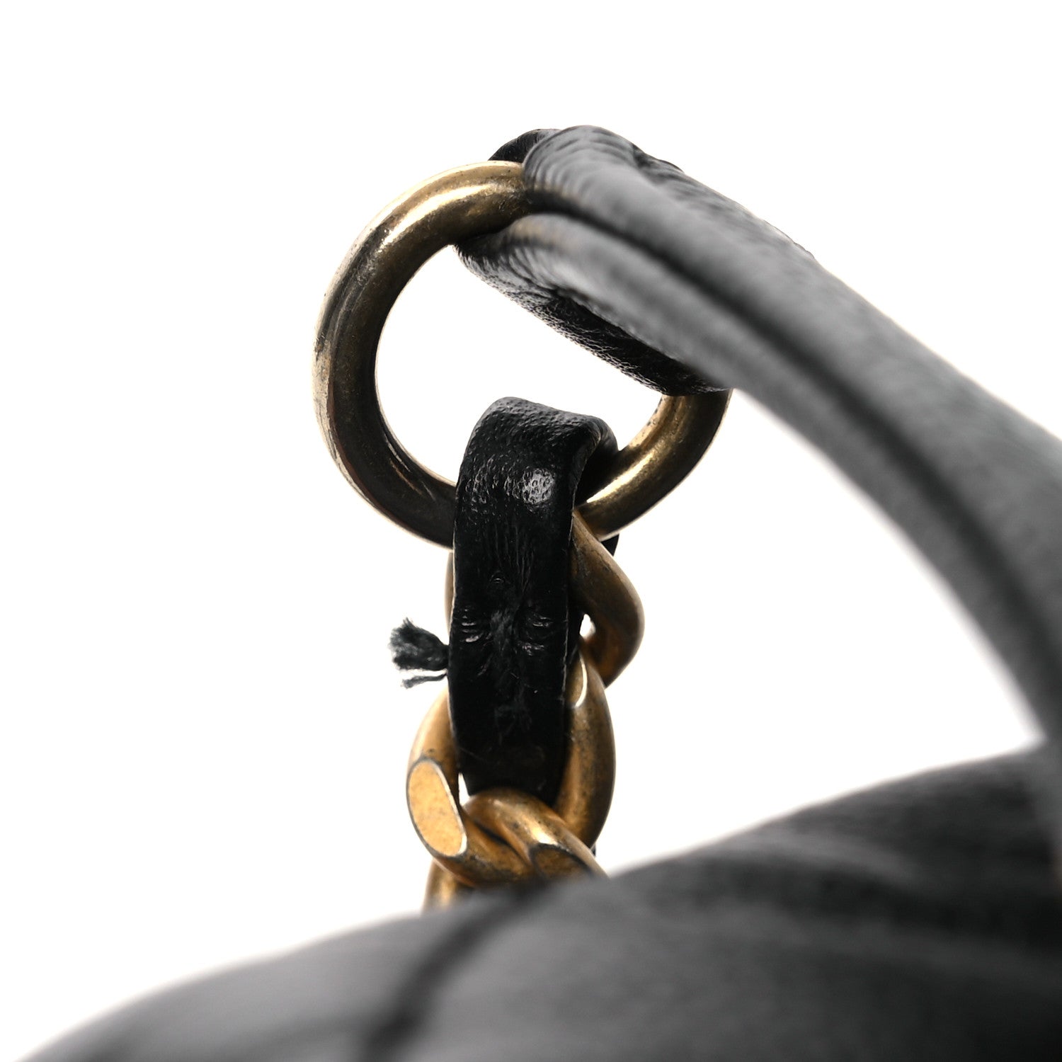 Chanel Caviar Lizard Embossed Quilted Mini Coco Handle Flap Black 12 of 14