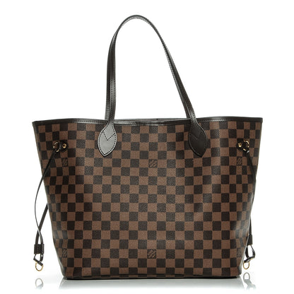 Louis Vuitton Damier Ebene Neo Neverfull MM Rose Ballerine 1 of 7