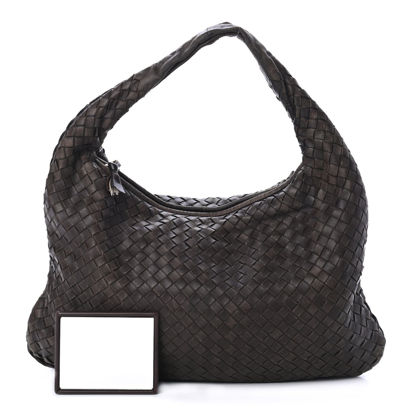 Nappa Intrecciato Medium Veneta Hobo Ebano