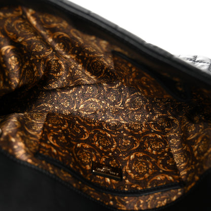Versace Nappa Barocco Quilted Calliope Vanitas Shoulder Bag Black 5 of 10