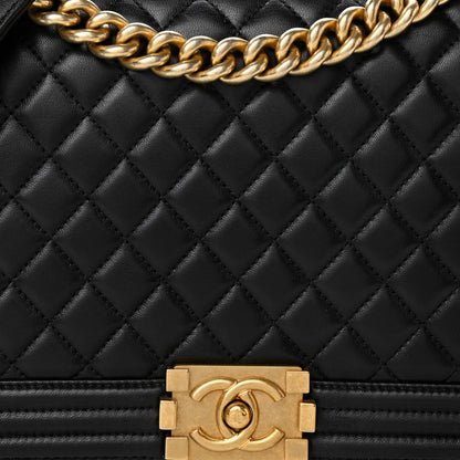 Chanel Lambskin Quilted New Medium Boy Flap Black 8 of 11