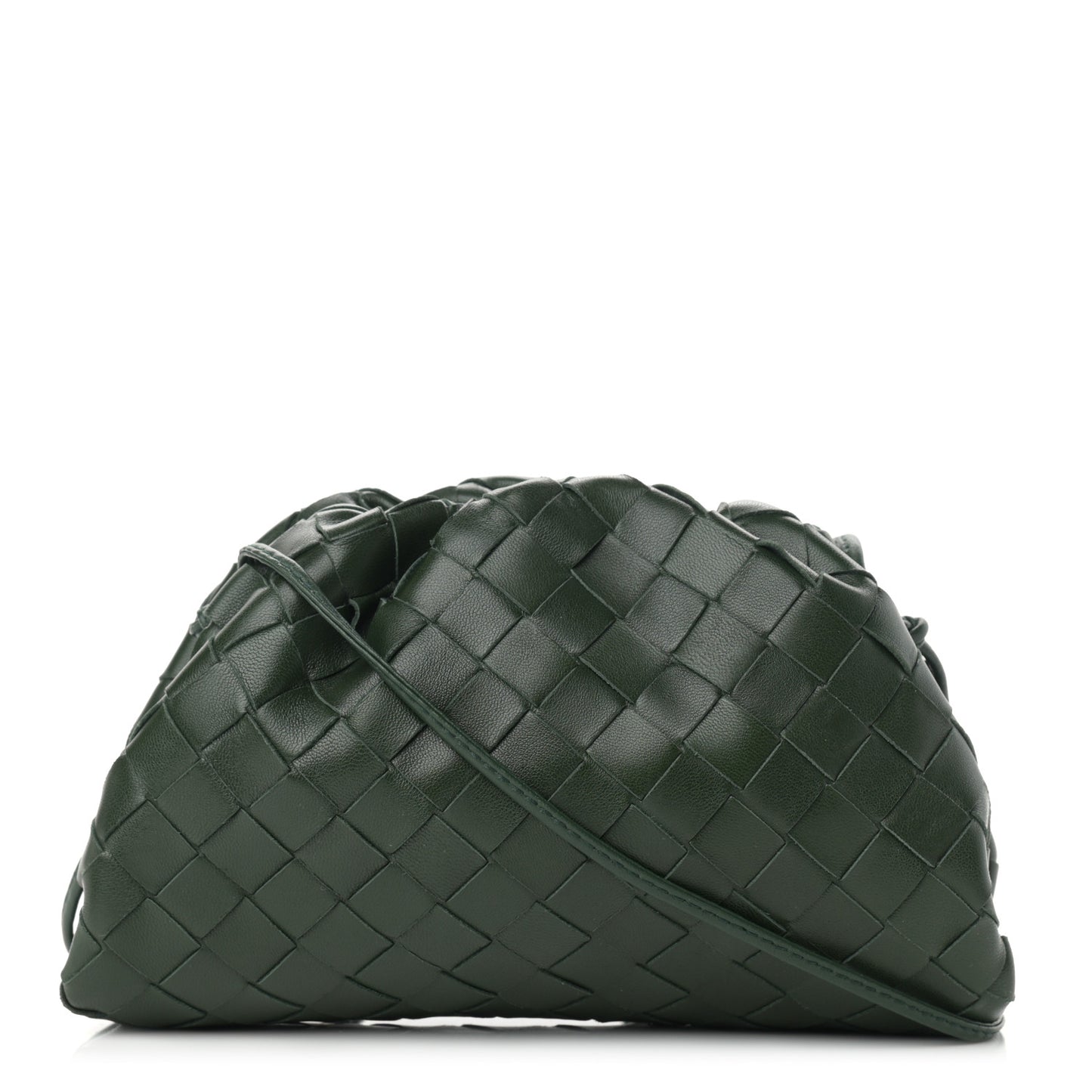 Nappa Intrecciato The Mini Pouch Bottle Green