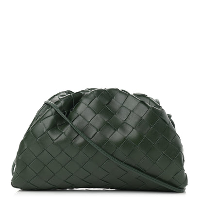 Bottega Veneta Nappa Intrecciato The Mini Pouch Bottle Green 1 of 11