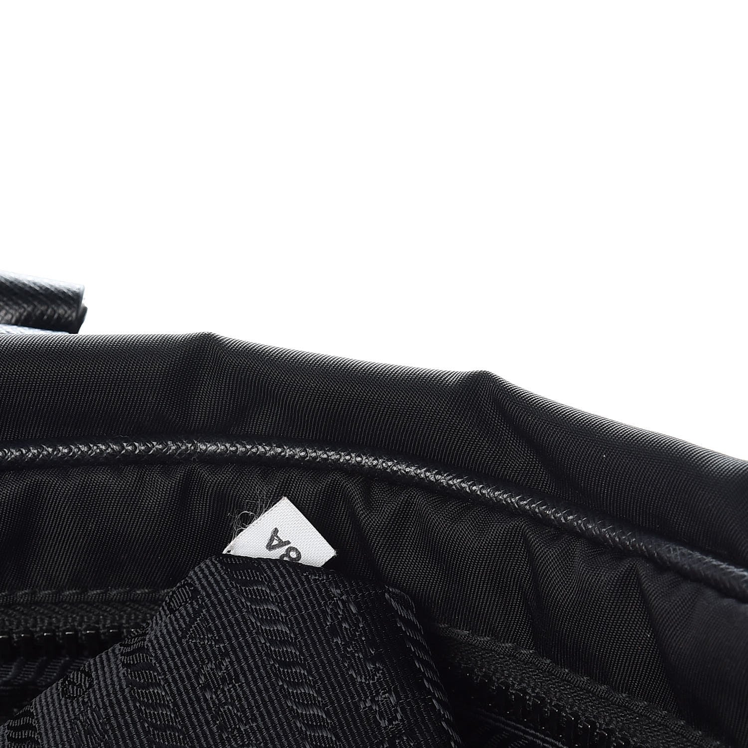 Prada Tessuto Nylon Saffiano Metal Triangle Logo Work Bag Black 9 of 12