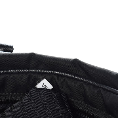 Prada Tessuto Nylon Saffiano Metal Triangle Logo Work Bag Black 9 of 12