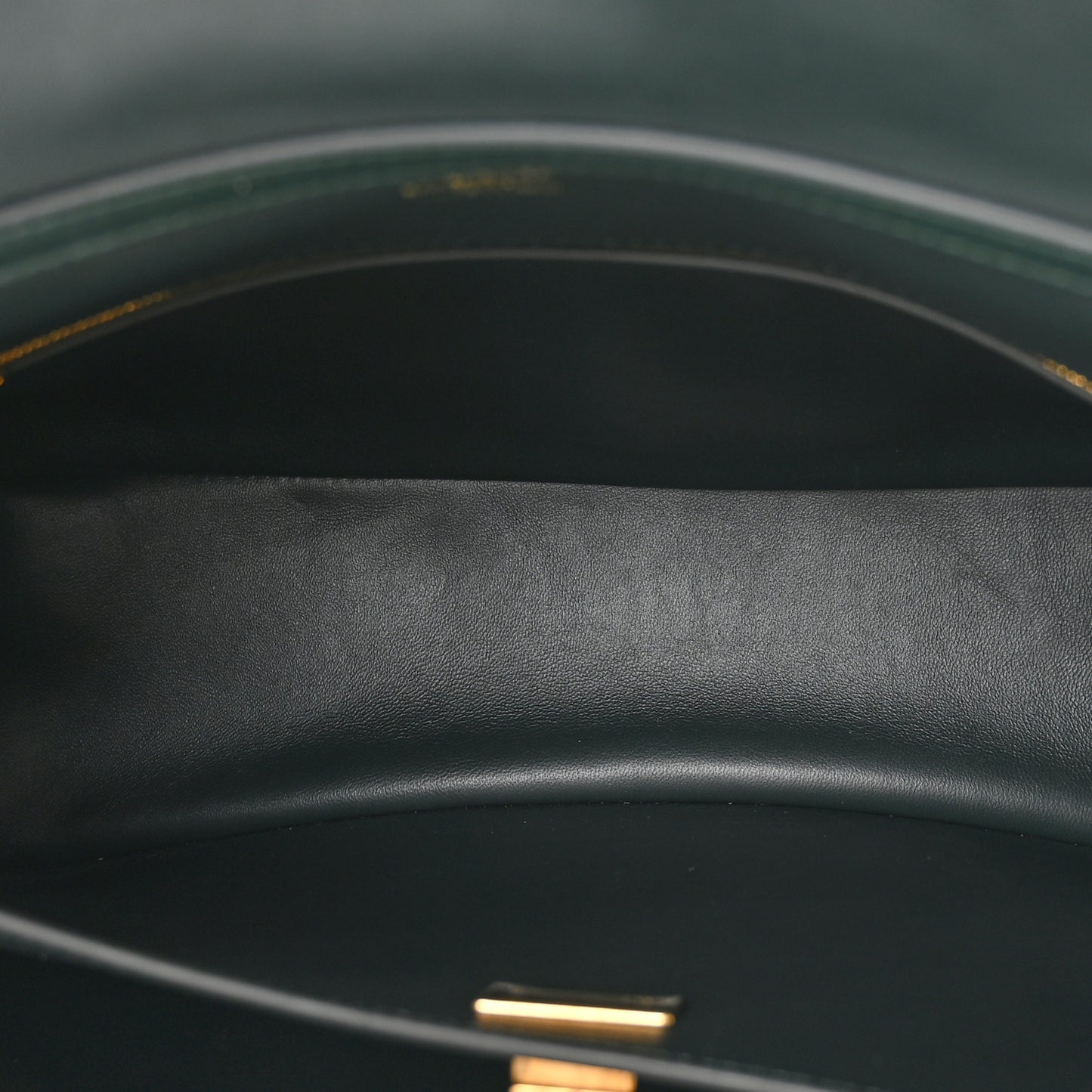 Natural Smooth Calfskin Medium Rodeo Top Handle Handbag Pine Green