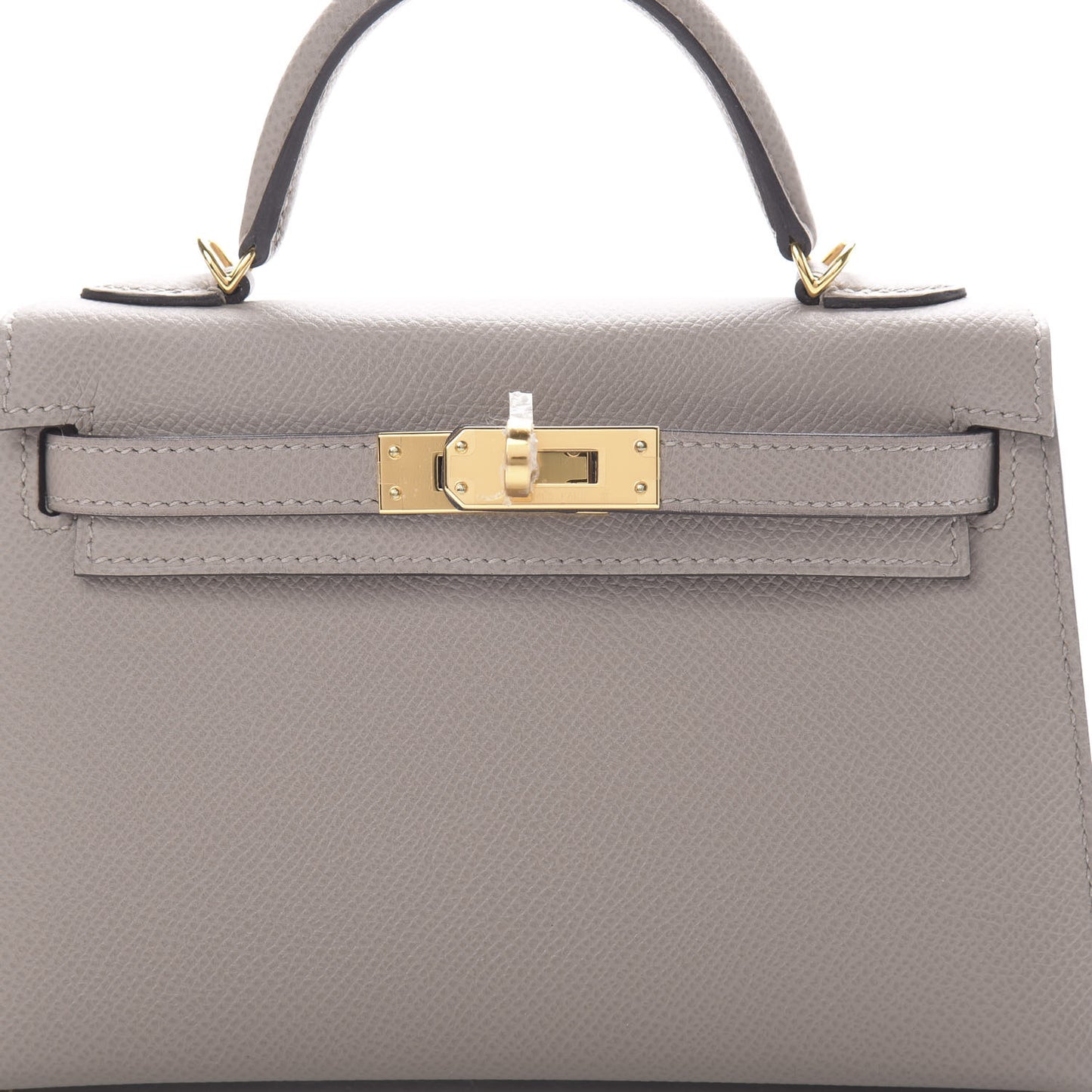 Epsom Mini Kelly Sellier 20 Gris Asphalt