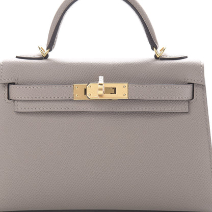 Hermes Epsom Mini Kelly Sellier 20 Gris Asphalt 7 of 10