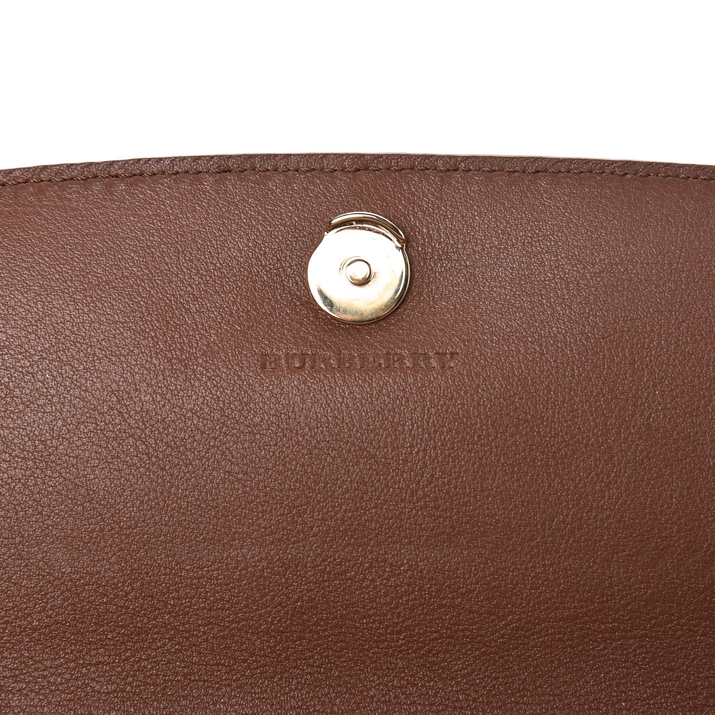 Calfskin Horseferry Check Henley Wallet On Chain Tan