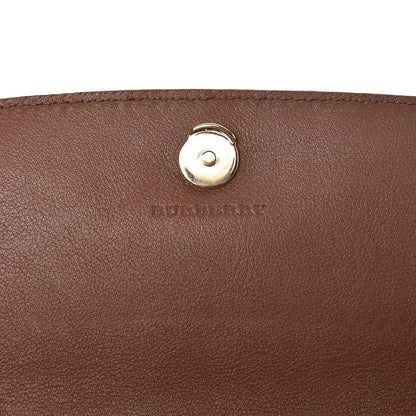 Burberry Calfskin Horseferry Check Henley Wallet On Chain Tan 6 of 10