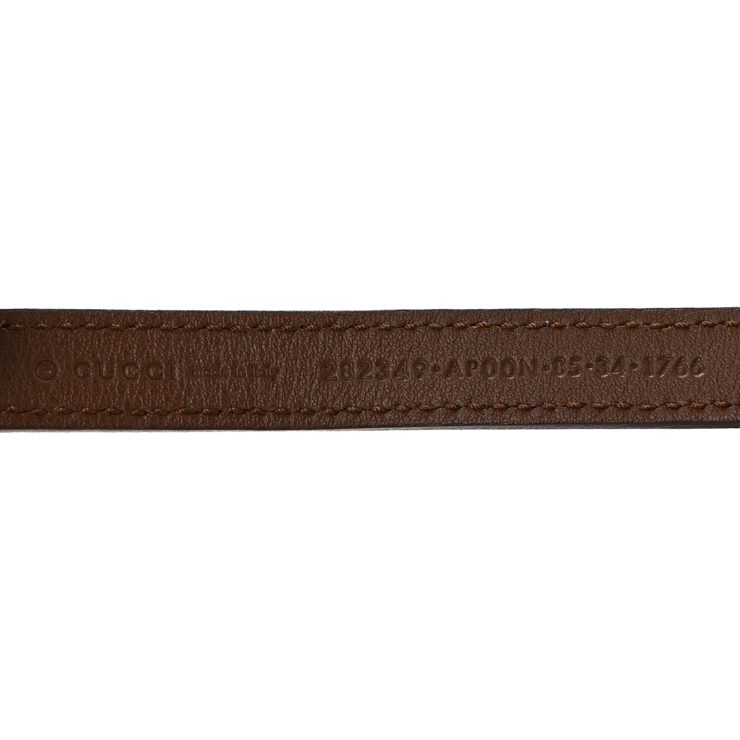 Calfskin Horsebit Skinny Belt 85 34 Brown