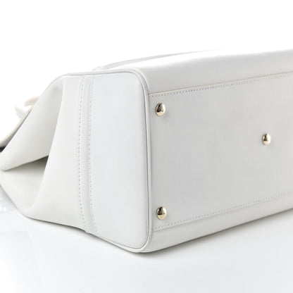 Versace Calfskin Large Palazzo Empire Bag White 8 of 10