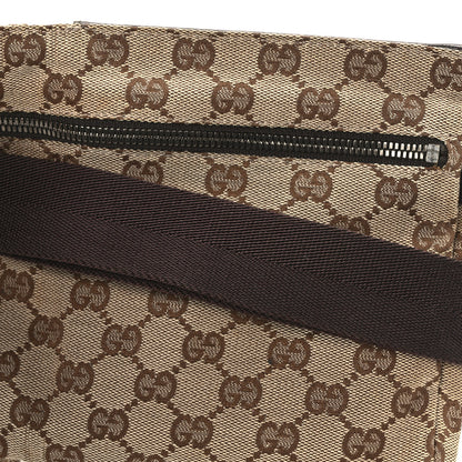 Gucci GG Monogram Double Pocket Belt Bag Dark Brown 14 of 14