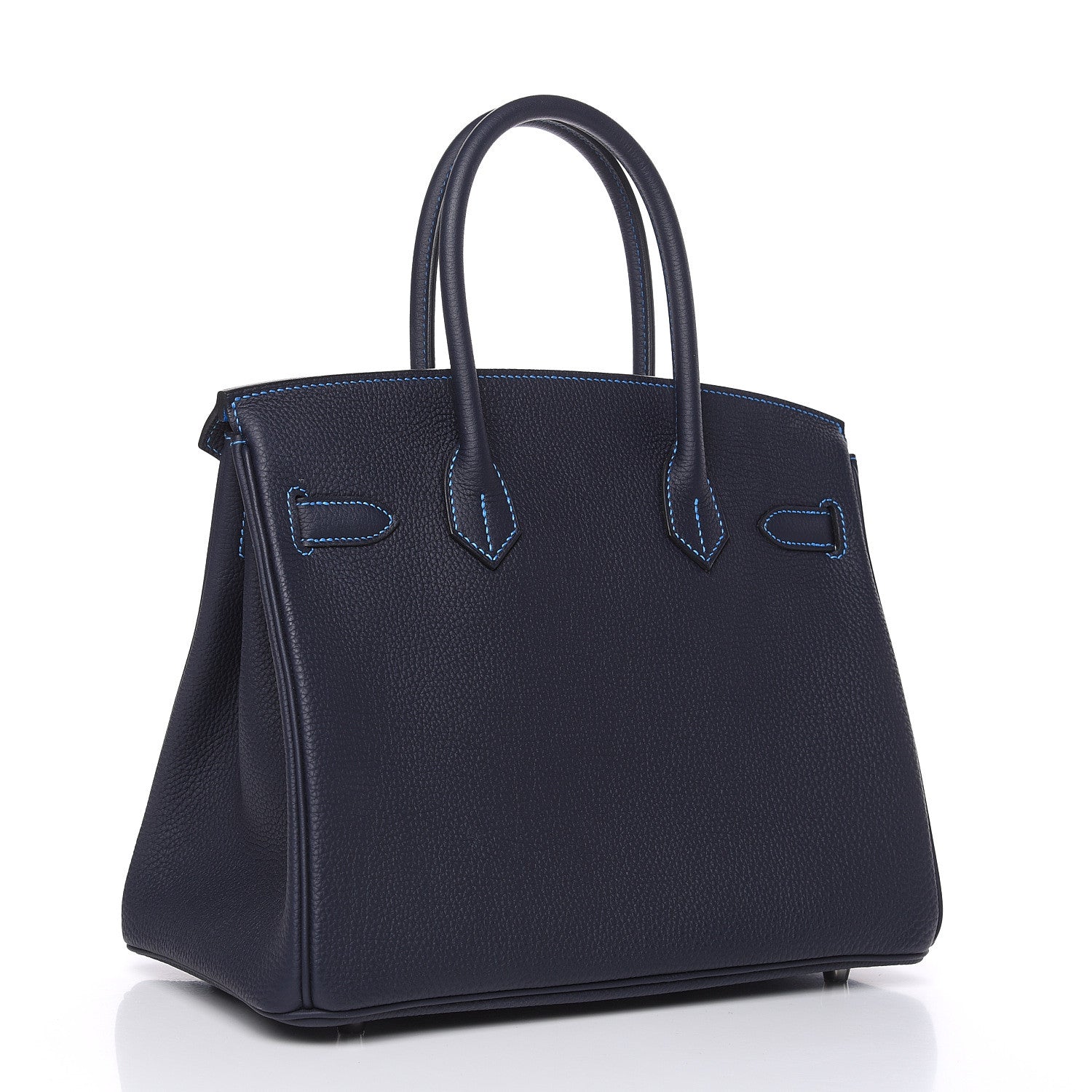 Hermes Togo Horseshoe Birkin 30 Bleu Nuit Bleu Hydra 4 of 30