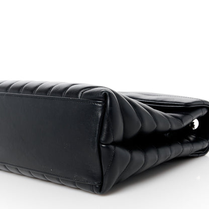 Saint Laurent Calfskin Y Quilted Monogram Monochrome Medium Loulou Chain Satchel Black 11 of 11