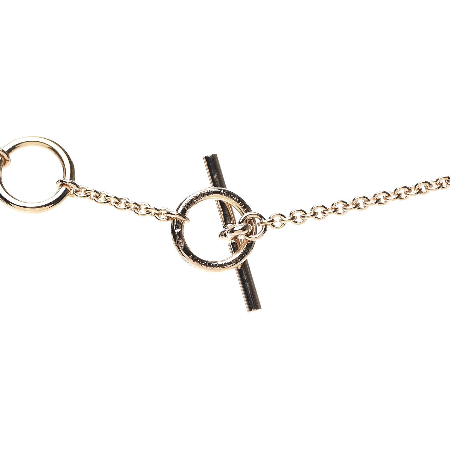 Hermes 18K Rose Gold TPM Chaine d'Ancre Punk Necklace SH 4 of 5