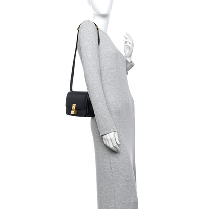 Celine Box Calfskin Small Classic Box Flap Bag Black 2 of 10