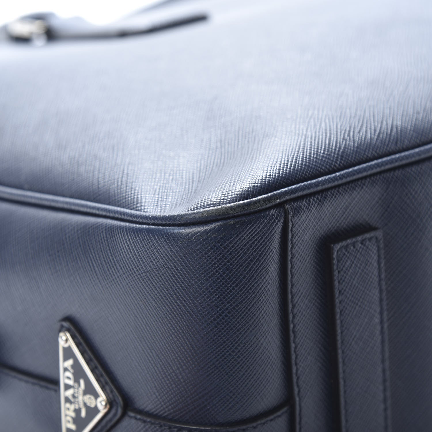 Prada Saffiano Travel Briefcase Baltico 12 of 15